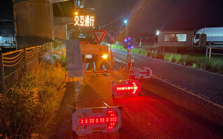 安全パト 県道40号片側交互通行規制（名古屋営業所）
