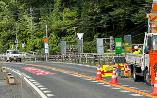 安全パト 国道19号上下線片側交互通行規制（多治見営業所）