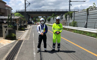 所長パト 埼玉市道　片側交互通行規制（所沢営業所）