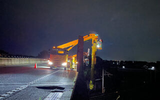 所長パト 北関東自動車道上り線走行車線規制（長野・高崎・松本3営業所合同）