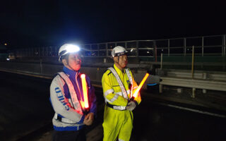 所長パト 長野自動車道上り線車線規制（松本営業所）