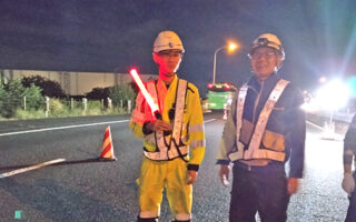 所長パト 東北自動車下り線右2車線規制（埼玉営業所）