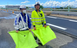 安全パト 名神高速道路　下り線走行車線規制（名古屋東営業所）