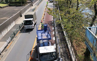 所長パト 奥多摩街道 片側交互通行規制（所沢営業所）