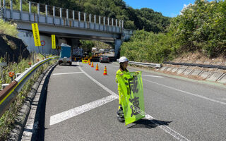 安全パト 中央自動車道下り線ランプ規制（松本営業所）