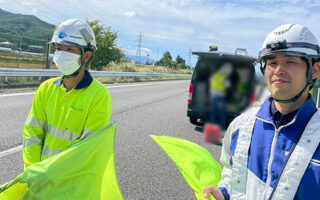 安全パト 中央自動車道下り線追越車線規制（諏訪営業所）