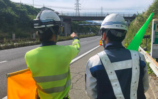 安全パト 中央自動車道上り線路肩規制（八王子維持営業所）