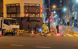 安全パト 国道4号上り線左2車線規制（吉祥寺営業所）