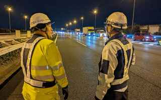 所長パト 東北自動車道上下線通行止め規制（埼玉営業所）