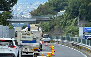 所長パト 中央自動車道下り線追越車線規制（岐阜・飯田営業所合同）