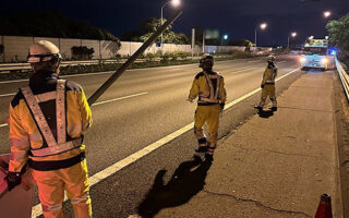 所長パト 関越自動車道上り線追越車線規制（所沢営業所）