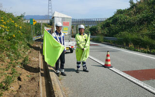 安全パト 中央自動車道上り線ランプ規制（甲府営業所）