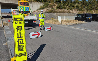 所長パト 上信越自動車道　側道片側交互通行規制（長野営業所）