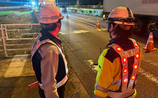 所長パト 国道17号　熊谷バイパス内回り車線規制（川越営業所）