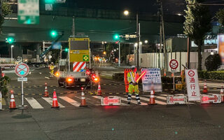 支社長パト 目白通り・東京外かく環状自動車道JCT 通行止め規制（所沢営業所）