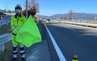 安全パト 中央自動車道下り線路肩規制（諏訪営業所）