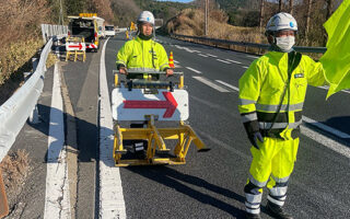 安全パト 中央道上り線登坂車線規制（多治見営業所）
