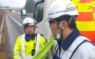 所長パト 中央道上り線走行車線規制（飯田営業所）