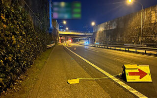 安全パト 京葉道下り線走行車線規制（千葉営業所）