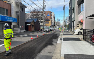安全パト 市道上下線片側交互通行規制（名古屋営業所）