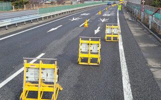 設置パト 長野自動車道上り線走行車線規制（松本営業所）