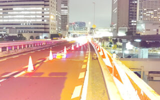 安全パト 首都高速道路 羽田線下り左A規制（港北営業所）