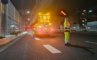 安全パト 阪神高速上下線右車線規制（神戸西営業所）