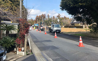 安全パト 片側交互通行規制（葛西営業所）