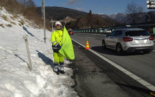 安全パト 長野自動車道下り線路肩規制（諏訪営業所）