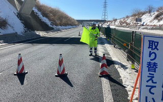 安全パト 関越自動車道上下線追越車線規制（高崎営業所）