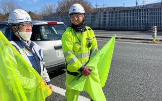 安全パト 関越自動車道下り線走行車線規制（高崎営業所）