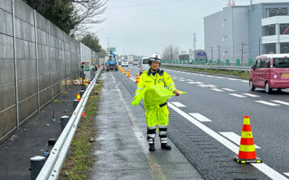 安全パト 名神高速道路下り線路肩規制（名古屋営業所）