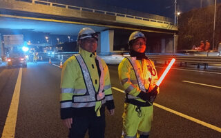 所長パト 東北自動車道上り線2/3追い越し規制（埼玉営業所）