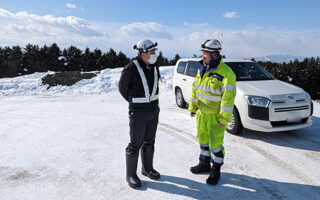 安全パト 雪捨て場 誘導業務（江別営業所）