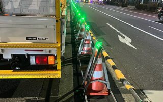 所長パト 都道405号線車線規制（葛西営業所）