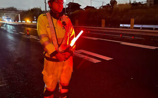 安全パト 東金道上り線走行車線規制（千葉営業所）