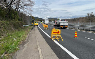 安全パト 中央自動車道上り線走行車線規制（名古屋営業所）