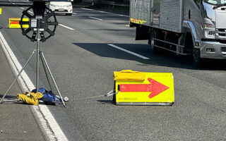 所長パト 関越自動車道上り線追越車線規制（所沢営業所）