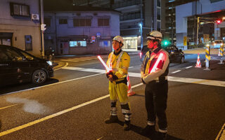 安全パト 国道43号線上り線右2車線規制（西宮営業所）