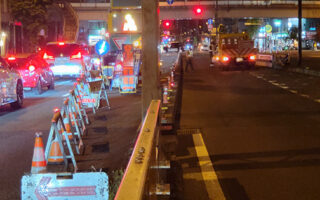 所長パト 国道4号上下線車線規制（吉祥寺営業所）