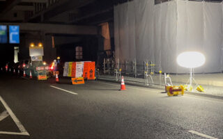 安全パトロール 国道302号線上下線車線規制（名古屋東営業所）