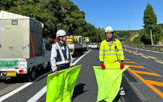 安全パト 中央自動車上り線走行車線規制（多治見営業所）