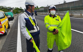 所長パト 中央自動車道上り線走行車線規制（飯田営業所）