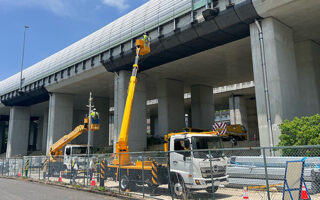 支社長パトロール 中国道路下　敷地内作業（西宮営業所）