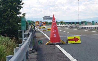 支社長パトロール 上信越自動車道下り線走行車線規制（佐久営業所）
