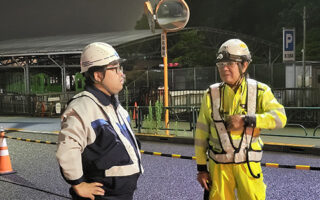 支社長パトロール 多摩モノレール通り北行き片側交互通行規制（吉祥寺営業所）