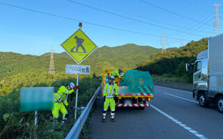 安全パトロール 新東名下り線追越車線規制（名古屋東営業所）