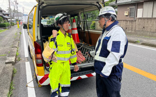 支社長パトロール 国道上下線片側交互通行規制（名古屋営業所）