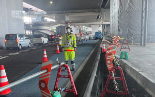 安全パトロール 国道302号上下線固定規制（名古屋東営業所）