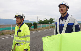 役員パトロール 長野自動車道上り線追越車線規制（松本営業所）